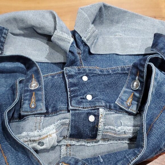 Vintage Y2K Retro High Rise Overall Shorts Adjustable straps - Picture 11 of 15